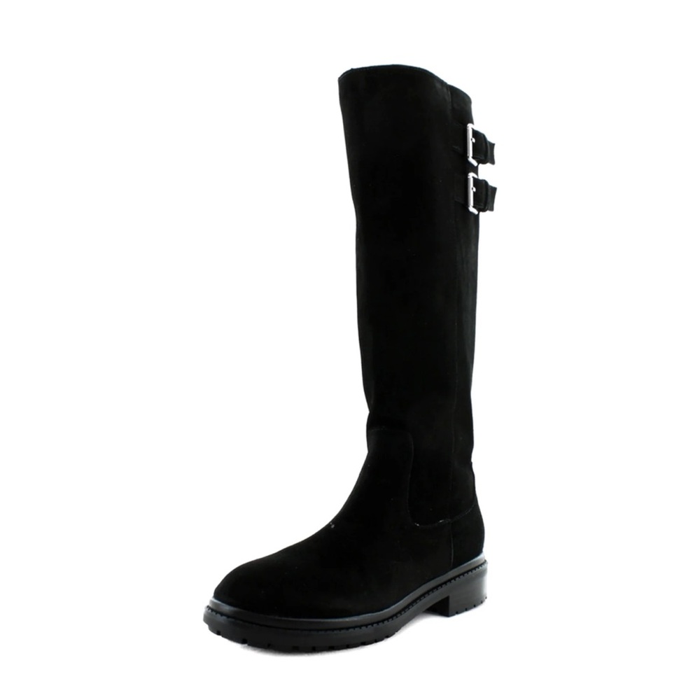 Blondo Reagan Waterproof Riding Boot in Black Suede Size 9